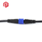 Conector impermeable LED de cable de enchufe M15