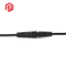 Enchufe hembra a macho Conector de tira de luz LED Nylon M12 2-12 Pin