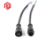 Conector eléctrico de 3 pines con tira de LED de cable de PVC macho hembra M15