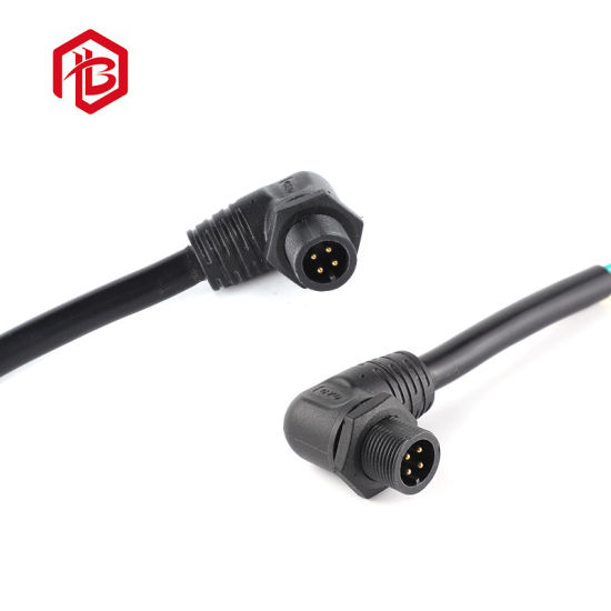 Cable eléctrico impermeable LED macho y hembra conector IP68 M14
