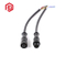 Conector impermeable de las piezas de automóvil IP68 del metal M12 4pin del metal femenino masculino