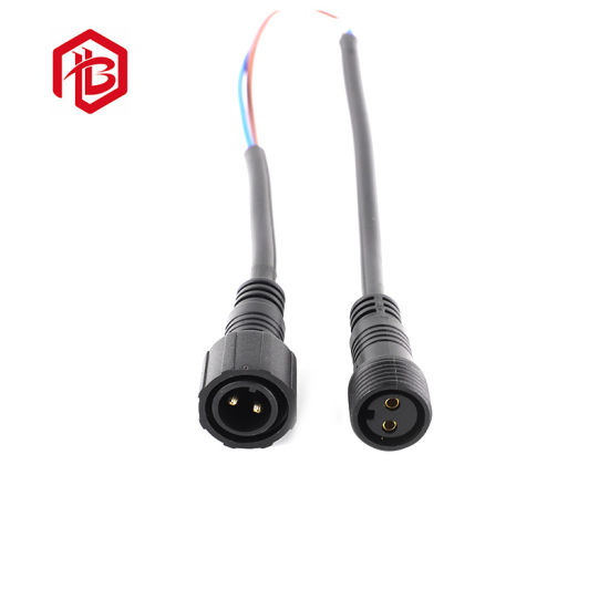 Enchufe de luz LED eléctrico Cable impermeable a conector de cable M18