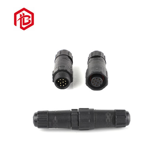 Conectores de cable ensamblados enchufe plástico del alambre de M14 2-8pin IP65 / IP66 / IP67 / IP68 / IP69