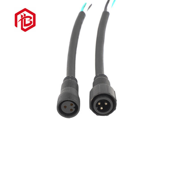 Bett LED Strip Cable 2pin M19 Nylon IP68 Conector impermeable